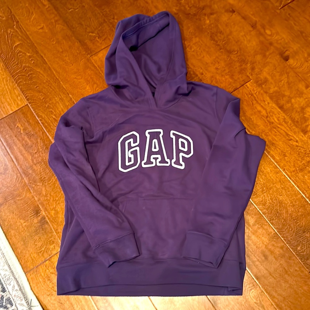 GAP XL purple hoodie.